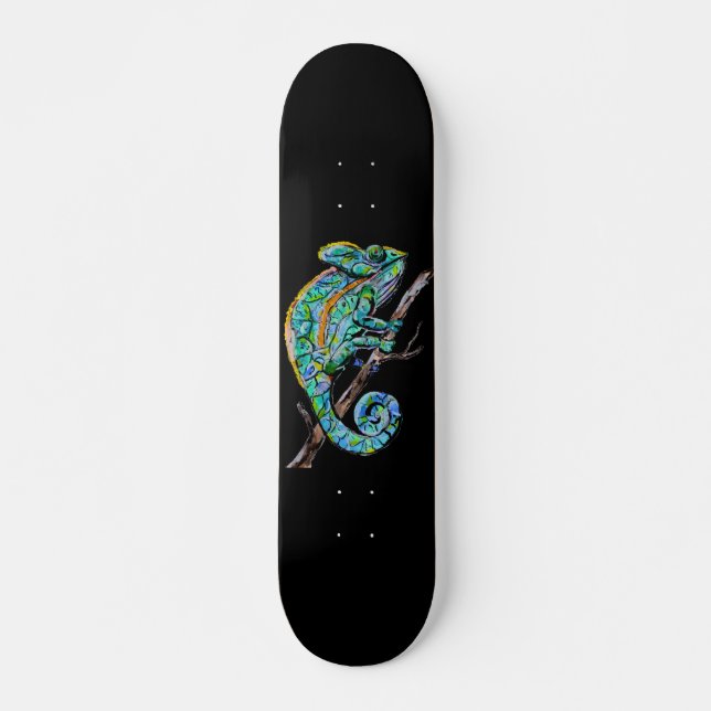 Skateboard Chameleon magique (Devant)