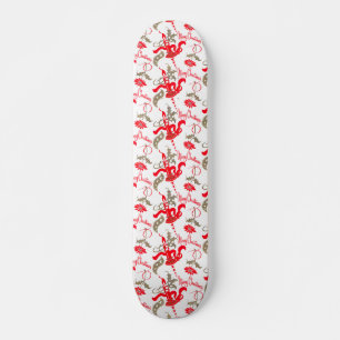 Skateboard Chandelles de Noël Vintages tombées