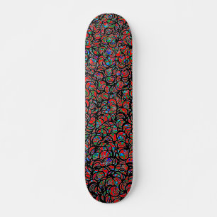 Skateboard Charges de cercles - multicolore