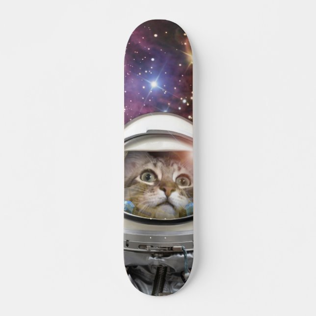 Skateboard Chat Cosmonaut (Devant)
