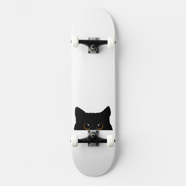 Skateboard Chat noir (Recto)