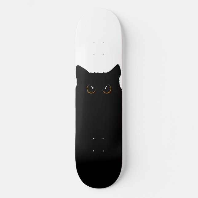 Skateboard Chat noir cool (Recto)