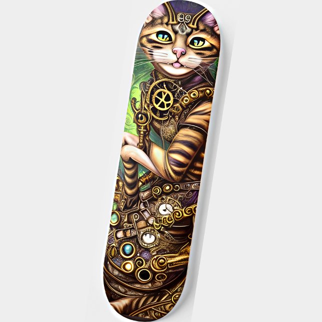 Skateboard Chat Steampunk (Créateur téléchargé)
