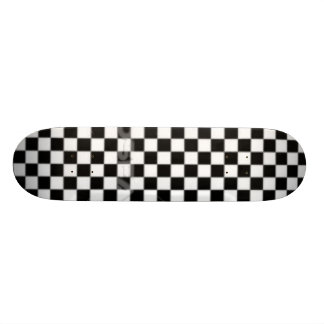 Skateboard checkered