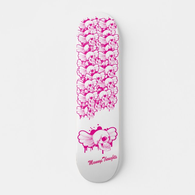 Skateboard Chef rose d'Emo des planches à roulettes de fille (Devant)