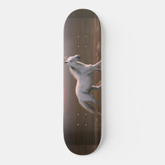Skateboard Cheval blanc (Recto)
