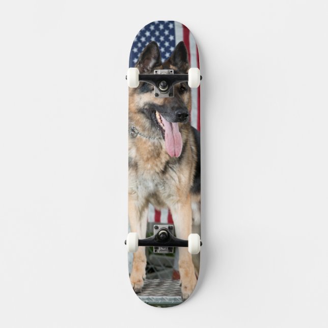 Skateboard Chien berger allemand (Recto)
