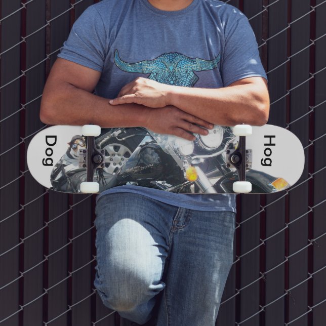 Skateboard Chien De Cochon De Moto Né Pour Ride Russell Terri (Extérieur 3)