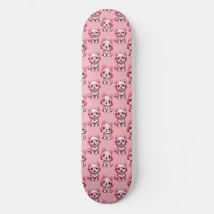 Skateboard Chiens roses mignons