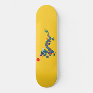 Skateboard China Qing Dynasty Flag (Chinese Dragon) (Asian)