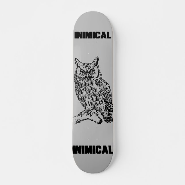 Skateboard Chouette inimique (Devant)