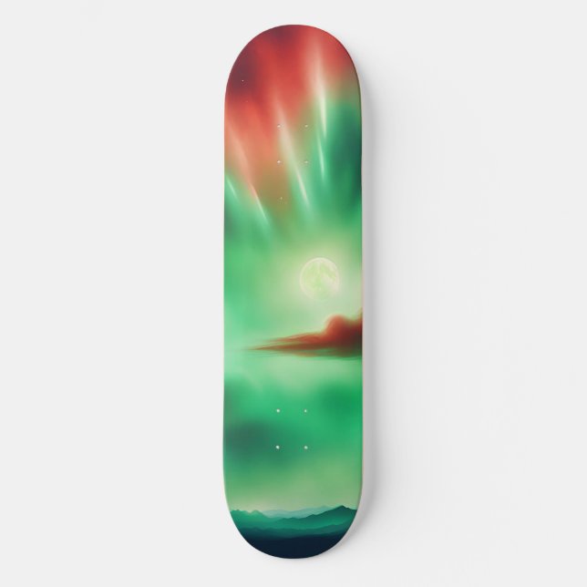 Skateboard ciel vert (Recto)