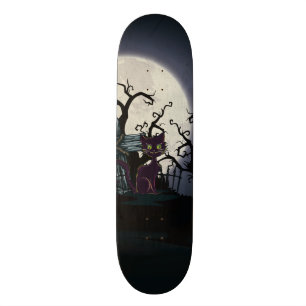 Skateboard Cimetière Vintage d'Halloween
