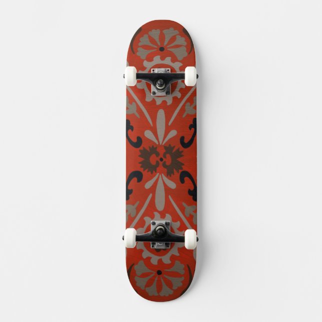 Skateboard Cinnabar Suzani I (Recto)