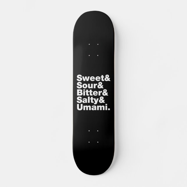Skateboard Cinq saveurs de base (Recto)