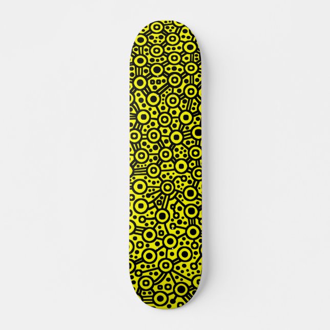 Skateboard Circuit Alien III - Noir sur Jaune (Devant)