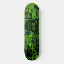 Circuit imprimé d'ordinateur vert cool