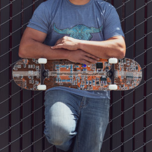 Skateboard Circuit imprimé personnalisé orange pour les profe