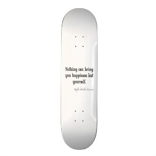 Skateboard Citation inspirée de bonheur vintage d'Emerson