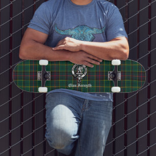 Skateboard Clan Forsyth Crest Badge et Tartan