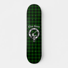 Skateboard Clan Gunn Crest Badge et Tartan