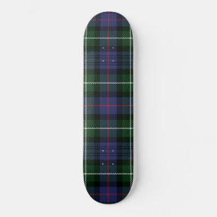Skateboard Clan Plaid MacKenzie Chèque vert pourpre Tartan