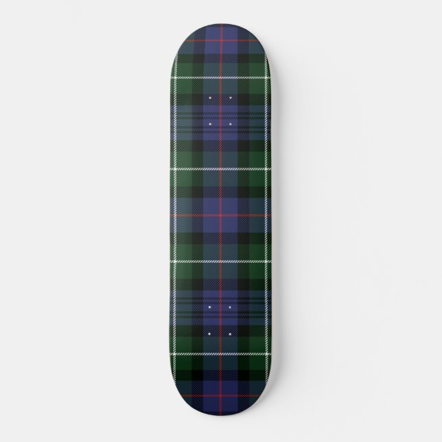 Skateboard Clan Plaid MacKenzie Chèque vert pourpre Tartan (Recto)