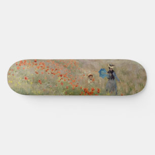 Skateboard Claude Monet - Champ de pavot
