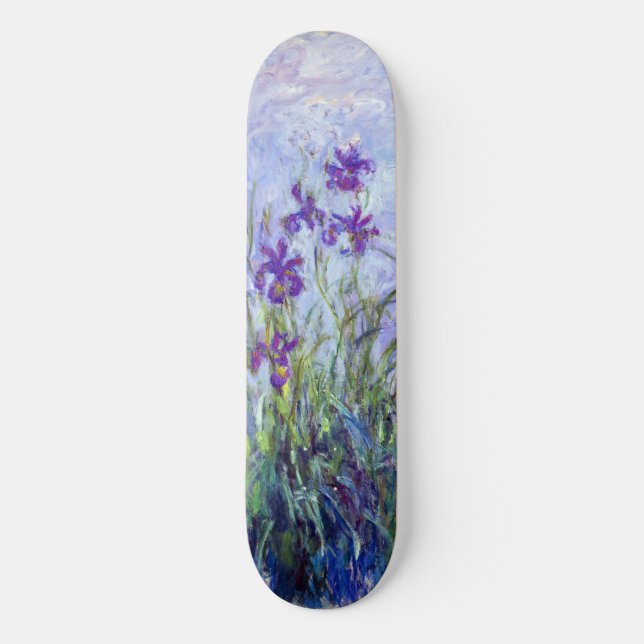 Skateboard Claude Monet - Lilac Irises / Iris Mauves (Recto)