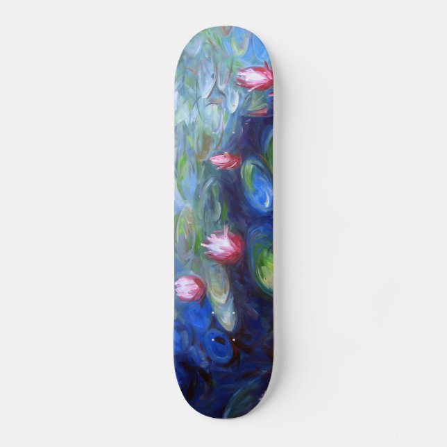 Skateboard Claude Monet : Nénuphars 2 (Recto)