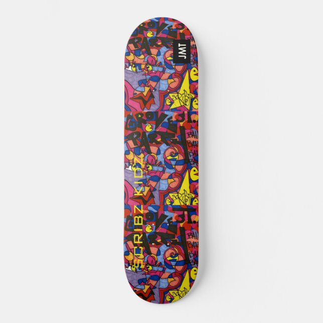 SKATEBOARD CLAVIER SCRIBZ KIDZ / JMT (Recto)