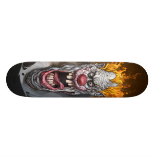 Skateboard clown brûlant