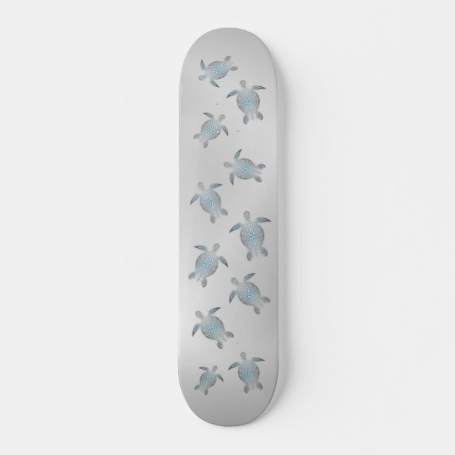 Skateboard Coastal de Silver Sea Turtles (Devant)