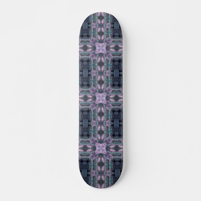 Skateboard Cobblestones mystique turquoise violet géométrique (Devant)