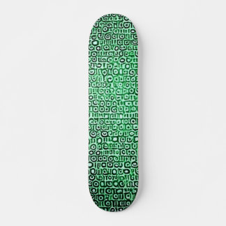 Skateboard Code d'ordinateur noir et vert #1