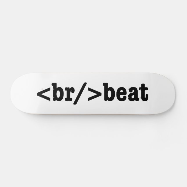 Skateboard code HTML breakbeat (Horz)