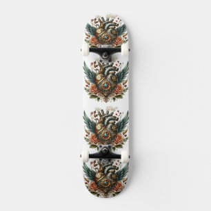 Skateboard Coeur de vapeur : engrenages de la passion