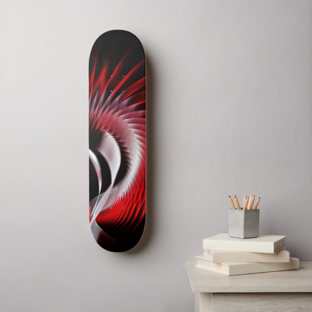 Skateboard Coeur métallique (Art mural)