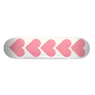 Skateboard Coeur rose Skatebaord