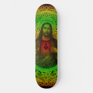 Skateboard Coeur sacré de planche à roulettes de Jésus