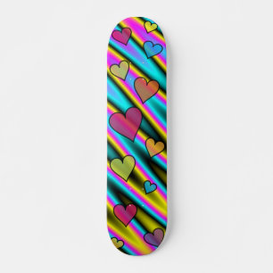 Skateboard Coeurs Kaleidoscope