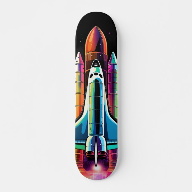 Skateboard Cohete lanzado al espacio (Devant)