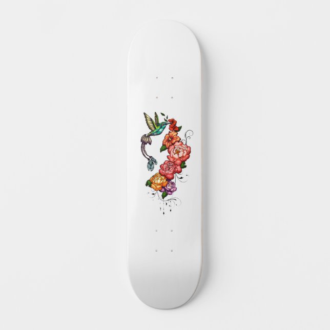 Skateboard Colibri Floral (Recto)