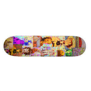 Skateboard collage d'art de bruit