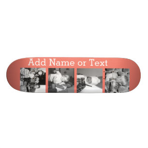 Skateboard Collage de photo d'Instagram avec 4 images -
