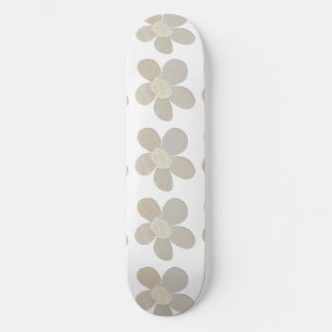 Skateboard Collage de tissu Mélange de fleurs et couleurs de