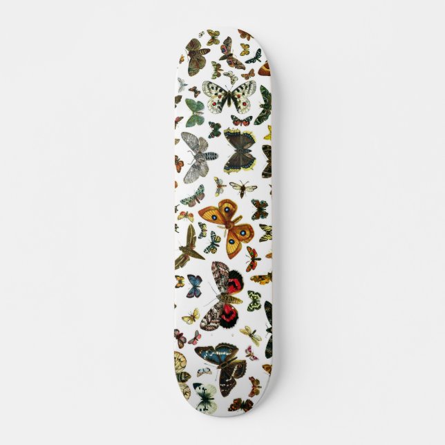 Skateboard Collage des papillons de nuit et des papillons de  (Devant)