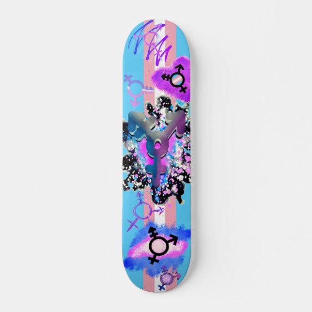 Skateboard Collection d'oeuvres trans (Devant)