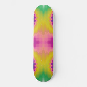 Skateboard Coloré super funky rétro teinture motif amusant