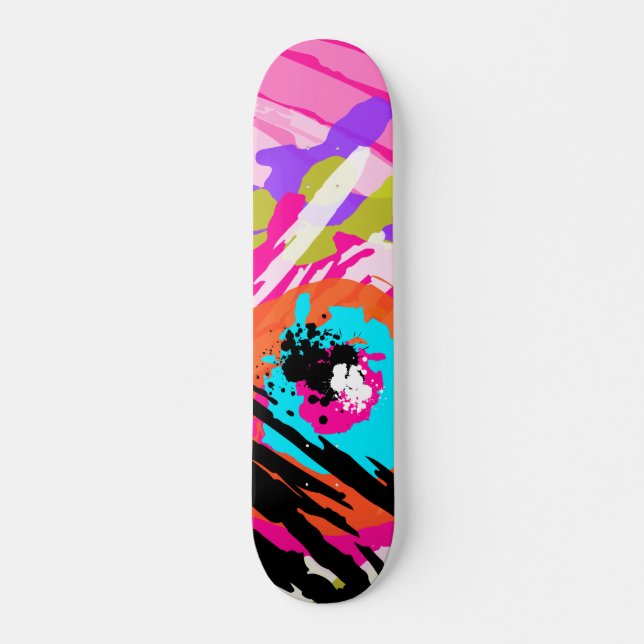 SKATEBOARD COMÈTE MULTICOLORÉE VOL (Devant)